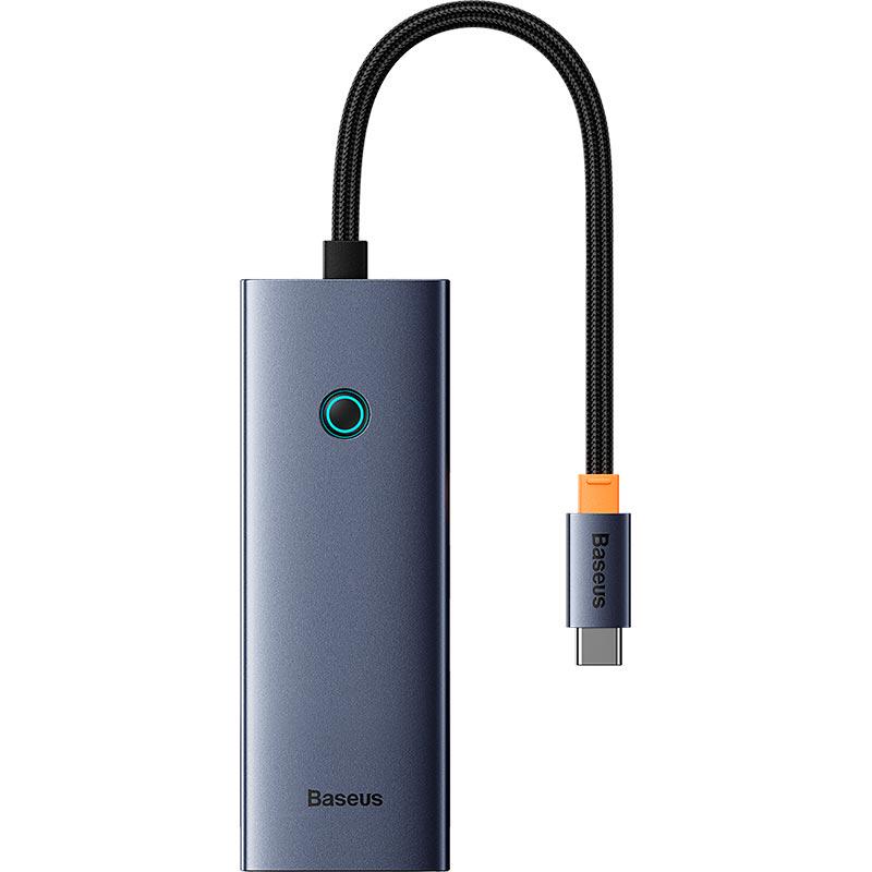 Адаптер BASEUS UltraJoy Series 5-Port USB Type-C з портами 4 x USB 3.0/1 x HDMI Grey (B00052809813-00)