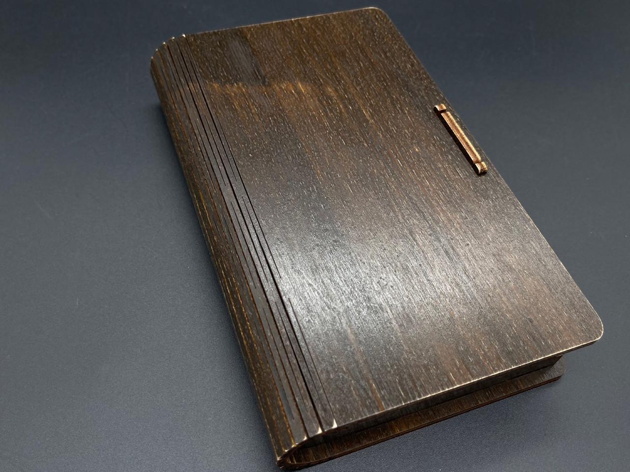 Шкатулка-купюрница из фанеры однотонная 19х11,5х3,5 см (KF-017-33)
