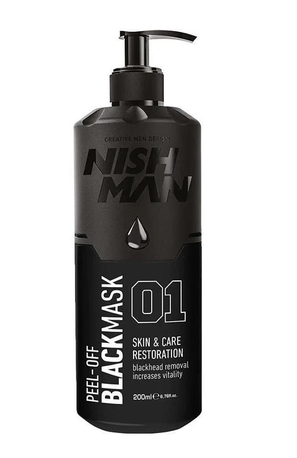 Маска очистительная для лица Nishman с дозатором 200 мл Черный (2372884945)