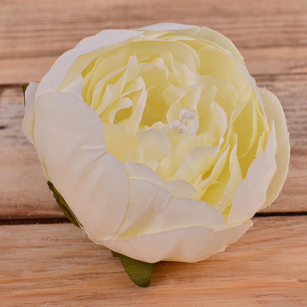 Искусственные цветы Головка пион бутоном Cream/White (2550-66)