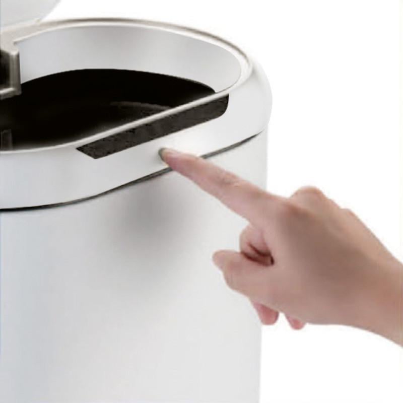 Мусорное ведро сенсорное овальное MIXXUS Premium Topper-TC0112 12 л Белый (MI7082) - фото 9