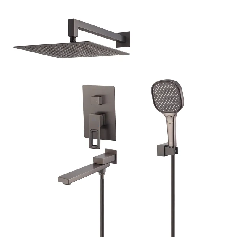 Встраиваемая душевая система KOER KB-66009-07 3 функции Graphite (KR5991)