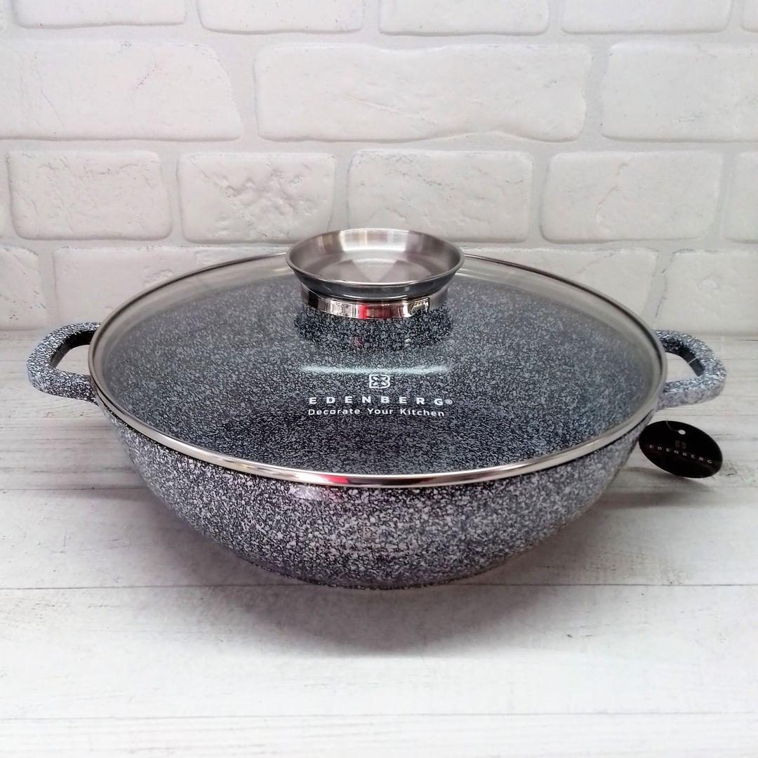 Котел-жаровня Edenberg EB-8041 сковорода с мраморным антипригарным покрытием 3,3 л 28 см Котел-жаровня Edenberg EB-8041 сковорода с мраморным антипригарным покрытием 3,3 л 28 см