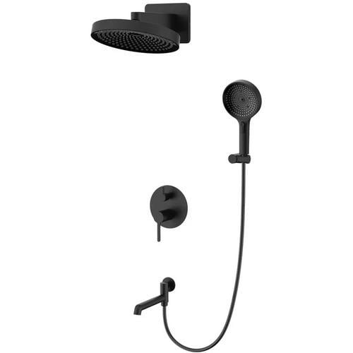 Душевая система скрытого типа KOER KB-66029-05 KR5492 с верхним душем Черный (271411)