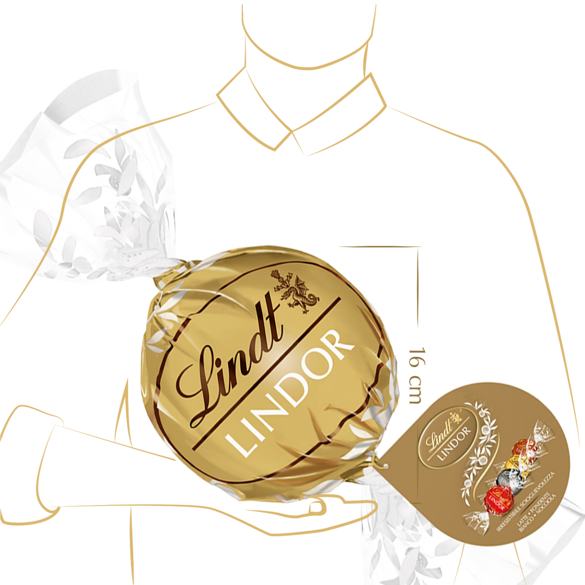 Конфеты LINDT LINDOR Latte Nicciola 550 г (22842223) - фото 3