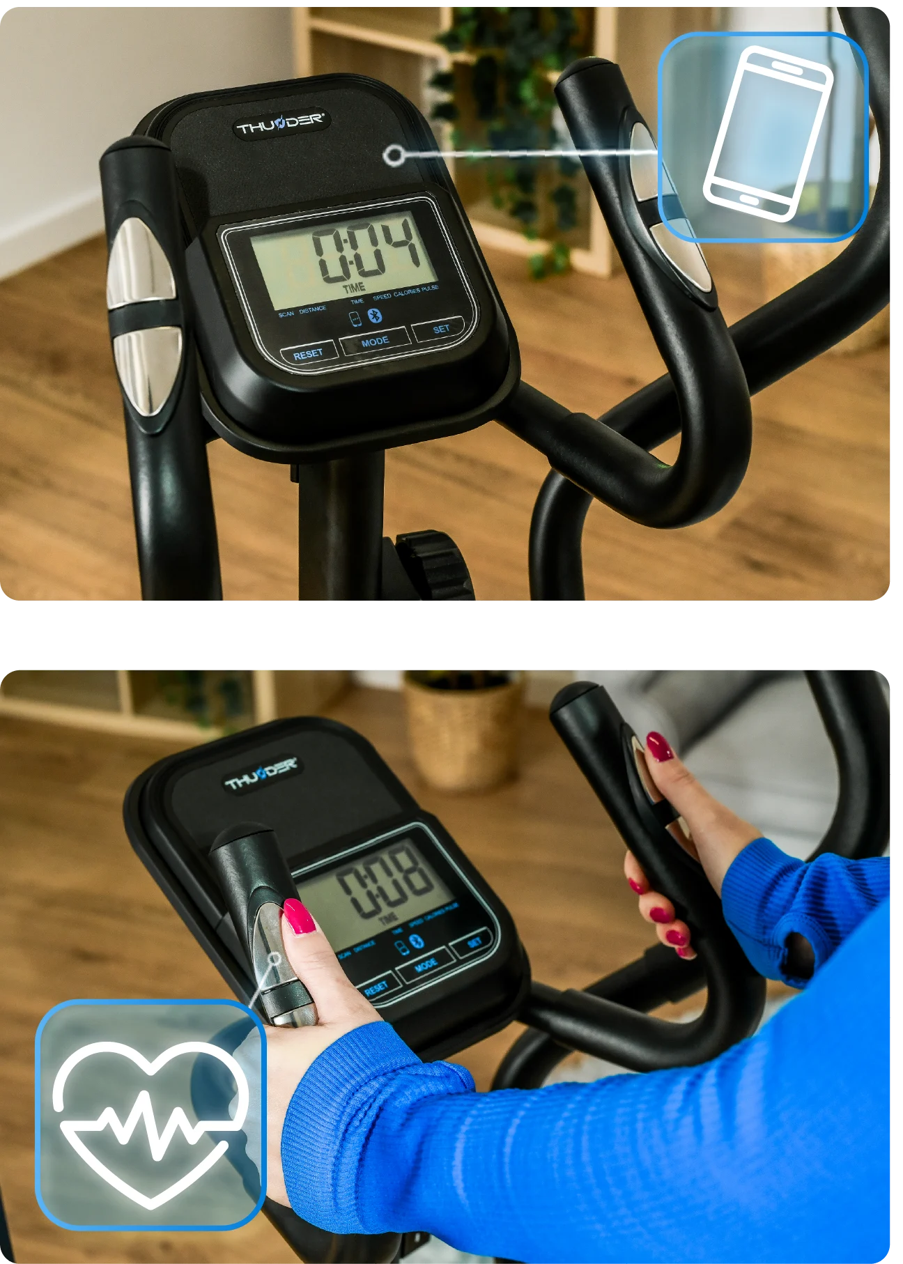 Орбитрек магнитный Thunder FIZZ Черный (440087) - фото 6