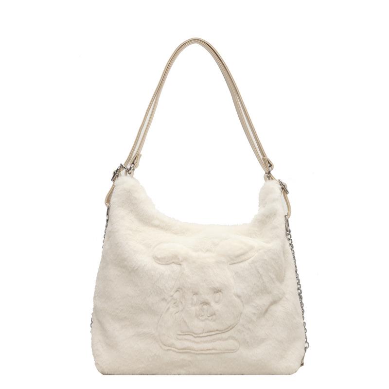 Сумка женская Rita плюшевая White (id_1265)