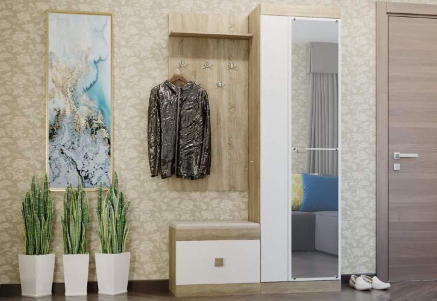 Вішак на стіну Еверест Соната-600 60х20х130 см Дуб сонома (ЕВ20233) - фото 6 Вішак на стіну Еверест Соната-600 60х20х130 см Дуб сонома (ЕВ20233) - фото 6