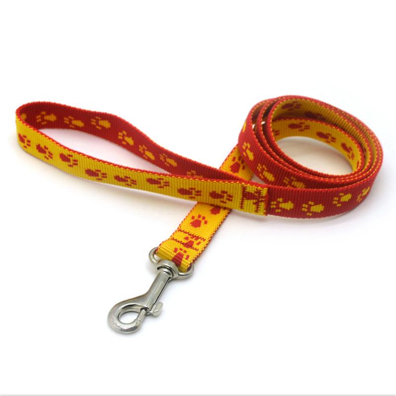 Поводок для собак и кошек Zoo-hunt капроновый Лапки ПКЛ1,6/500 см Красно-желтый - фото 1 Поводок для собак и кошек Zoo-hunt капроновый Лапки ПКЛ1,6/500 см Красно-желтый - фото 1