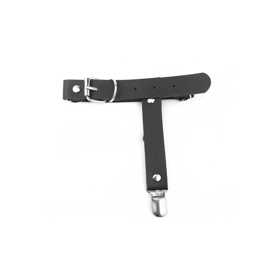 Повязка на ногу с клипсой для чулков Черный