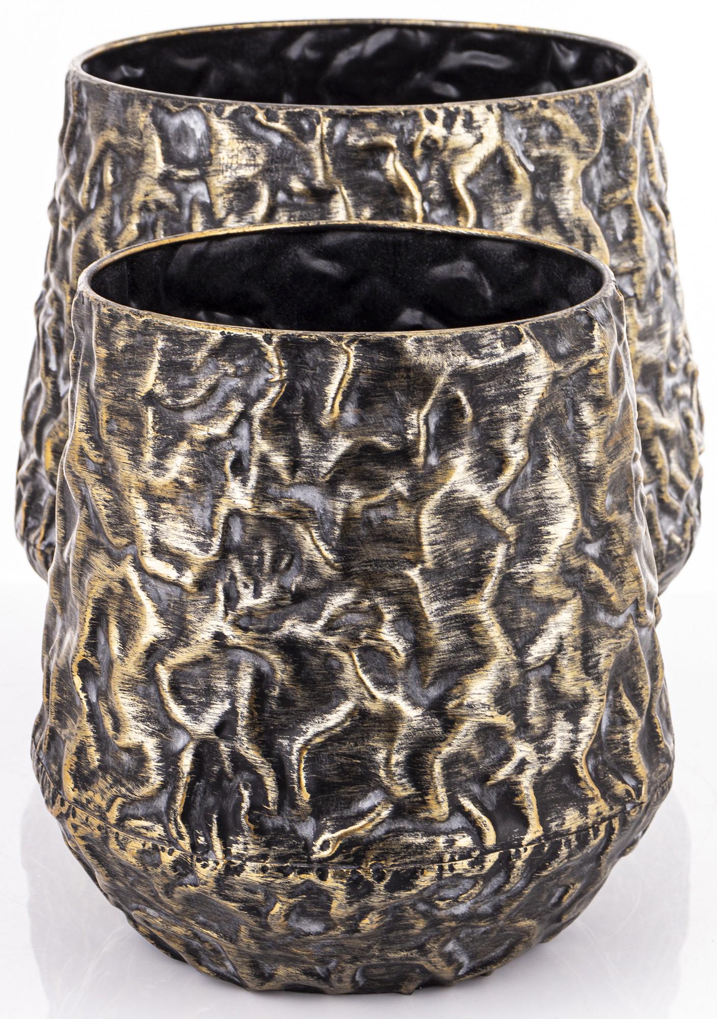 Кашпо металлическое 23x22x22 см (168259) - фото 4