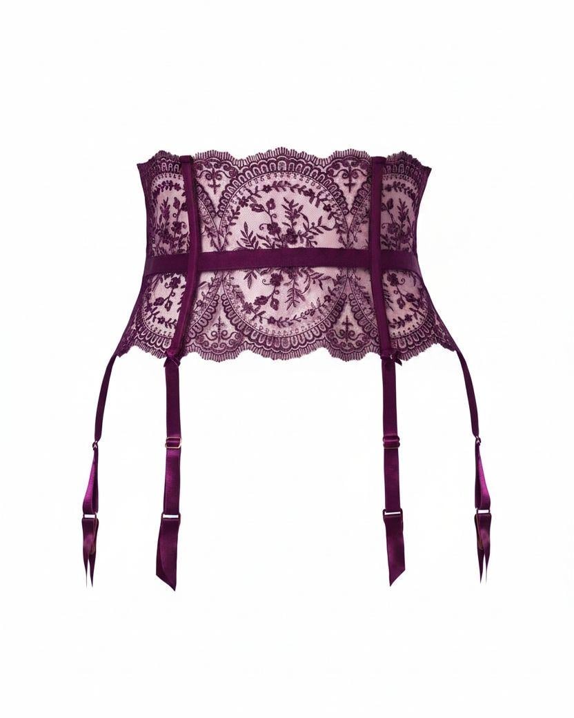 Пояс для панчіх Dita von Teese S Бордовий (40016)