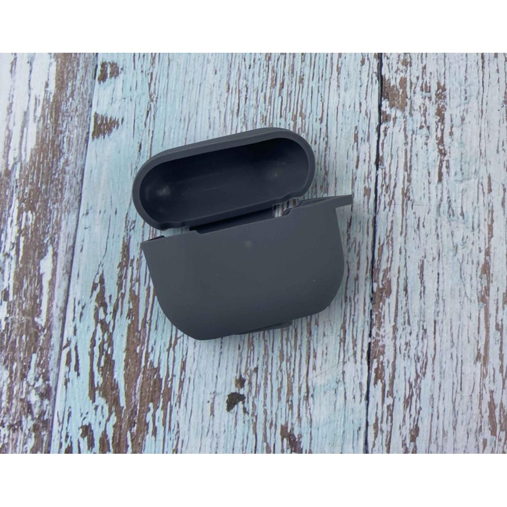 Силиконовый чехол с карабином для наушников AirPods 3 Темно-серый Силиконовый чехол с карабином для наушников AirPods 3 Темно-серый