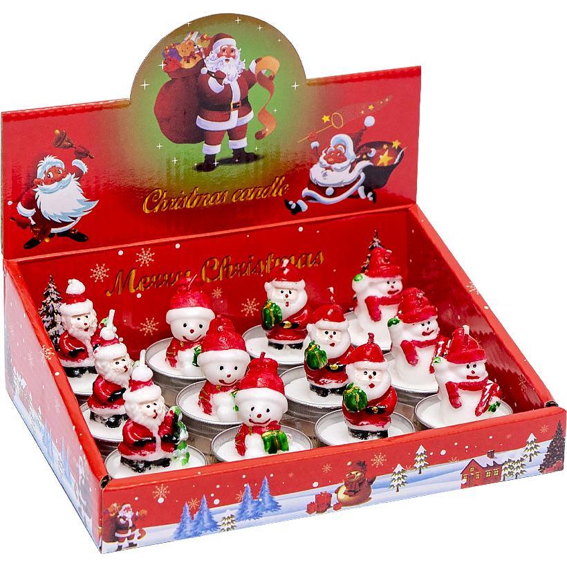 Набор свеч новогодних декоративных 5 см 12 шт.