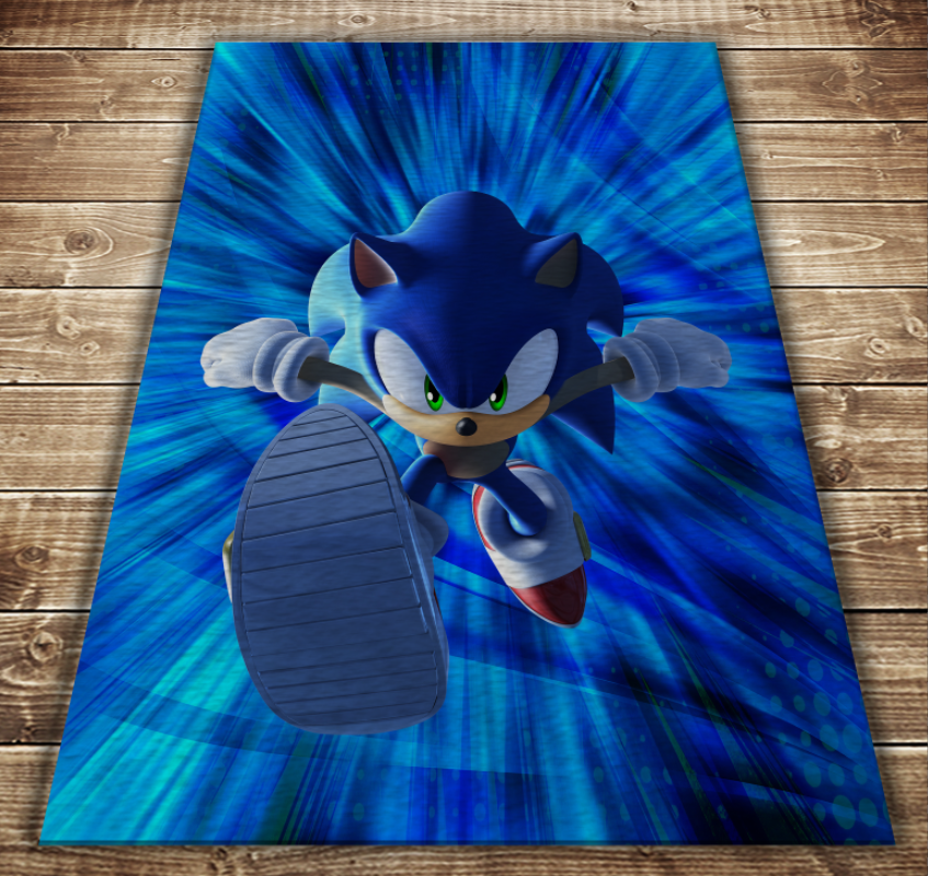 Плед с 3D принтом Соник спринт 150x200 см (epi_0006)