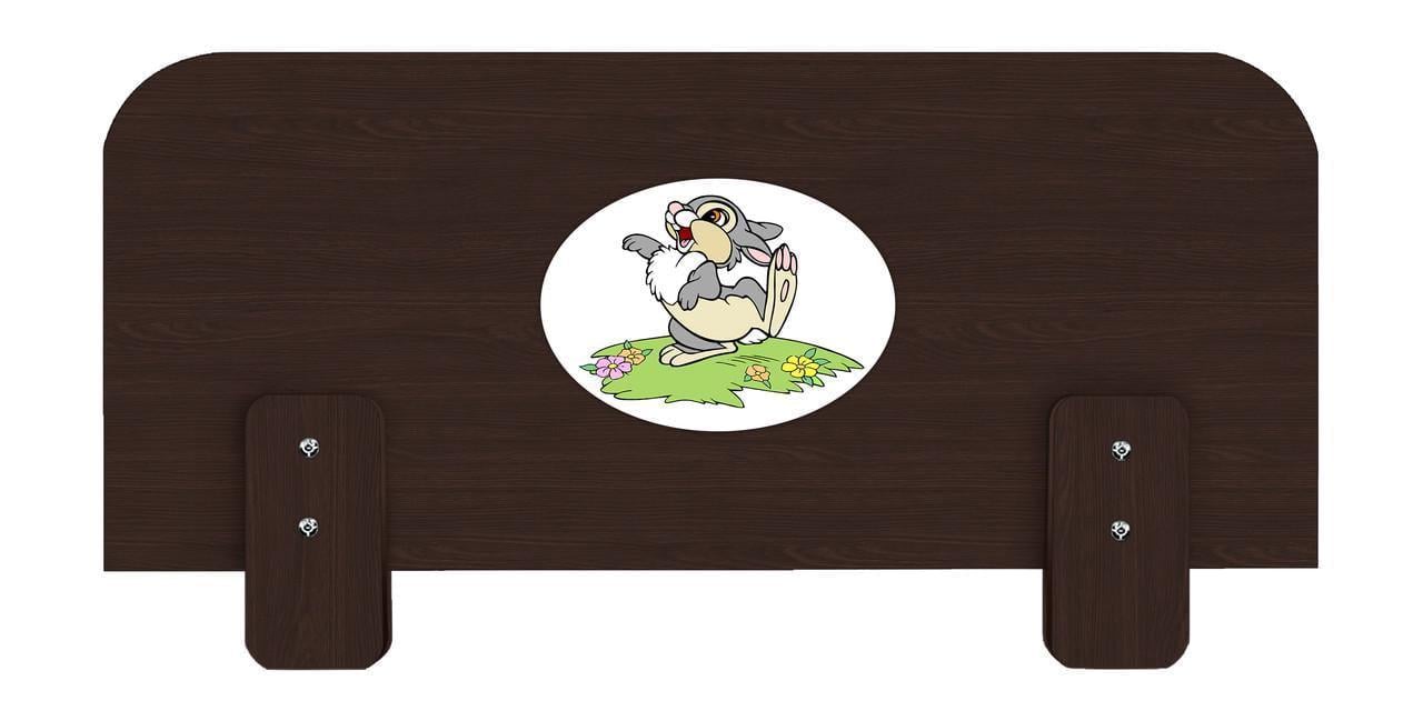 Бортик защитный для кровати МАКСИ-МЕбель №3 Зайчик под толщину боковой царги 18 мм Венге магия (12195)