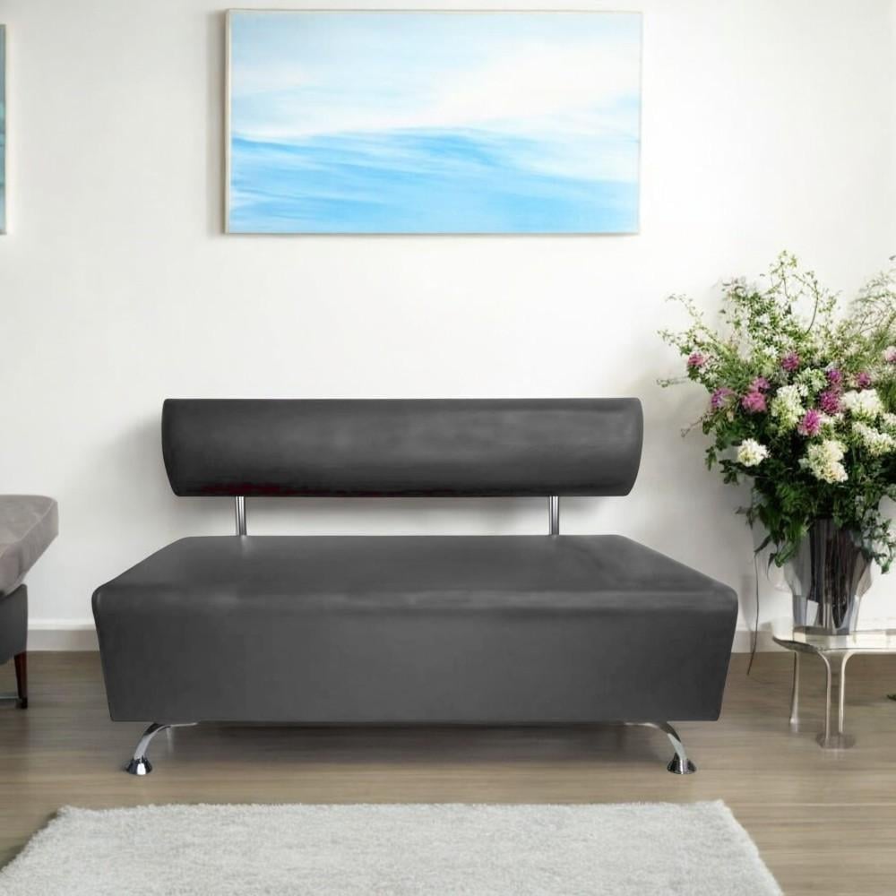 Диван офисный AVVS для ожидания/приемной 150 см с ножками 12 см Светло-серый - фото 3