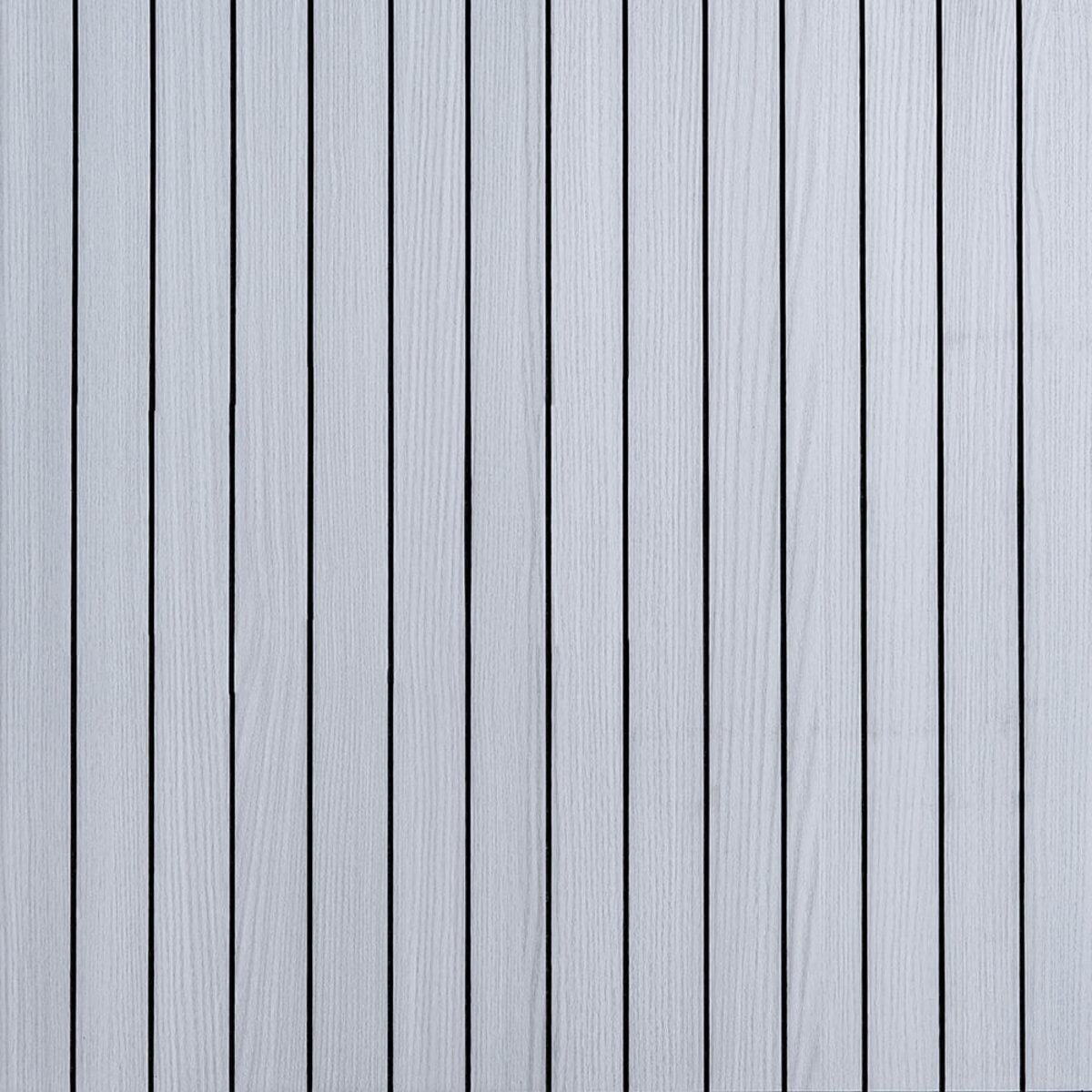 Покриття вінілове самоклеюче 3D рейки 600х600х2,8 мм Білий графіт (SW-00002193)