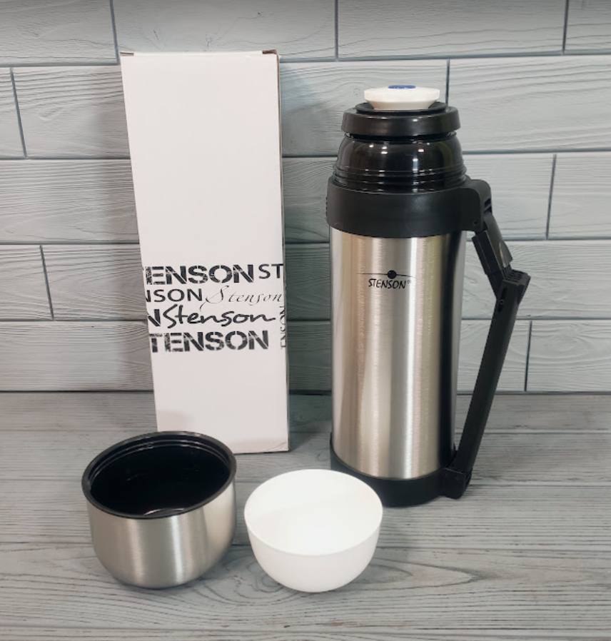 Термос для жидкостей и еды Stenson MT-0274 из нержавеющей стали 1500 мл Серебристый - фото 2 Термос для жидкостей и еды Stenson MT-0274 из нержавеющей стали 1500 мл Серебристый - фото 2