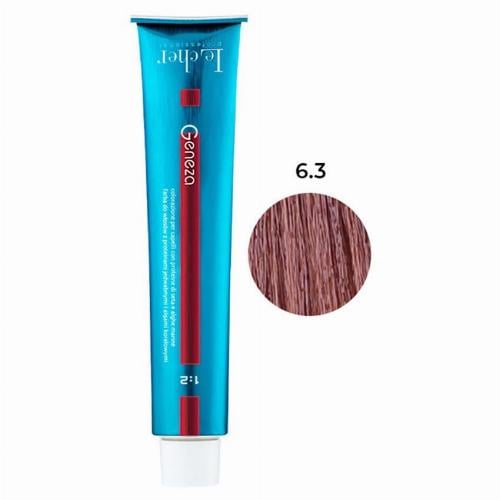 Крем-фарба для волосся професійна стійка аміачна Le Cher Geneza 100 мл 6.3 (6SD) з протеїнами шовку (2502827233)