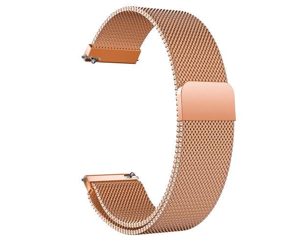 Ремінець Milanese Magnetic для смарт-годинників Garmin Forerunner 570 42 мм 22 мм Rose Pink