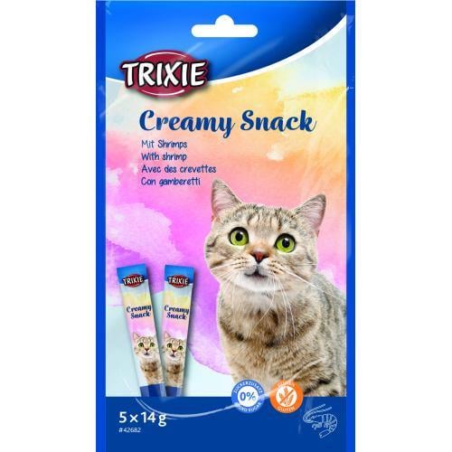 Ласощі Trixie Creamy Snacks для котів креветки 5 шт./упак. 14 г