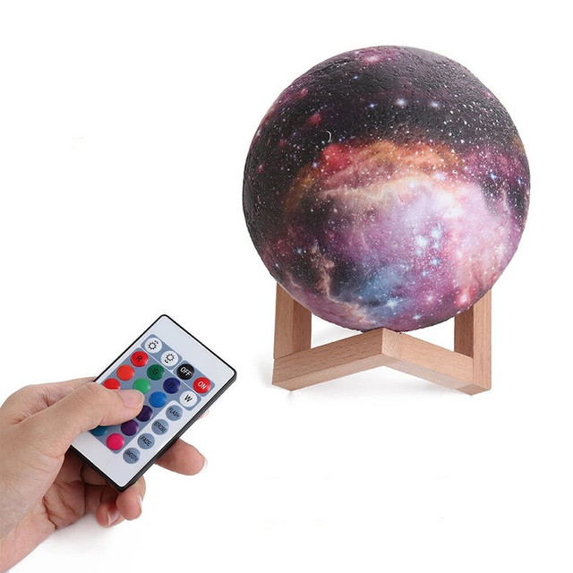 Ночник настольный беспроводной Галактика с пультом (187f22c3) - фото 2 Ночник настольный беспроводной Галактика с пультом (187f22c3) - фото 2