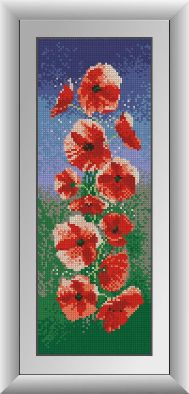 Алмазная мозаика Dream Art Маки (панель) 15x42 см (DA.30291)