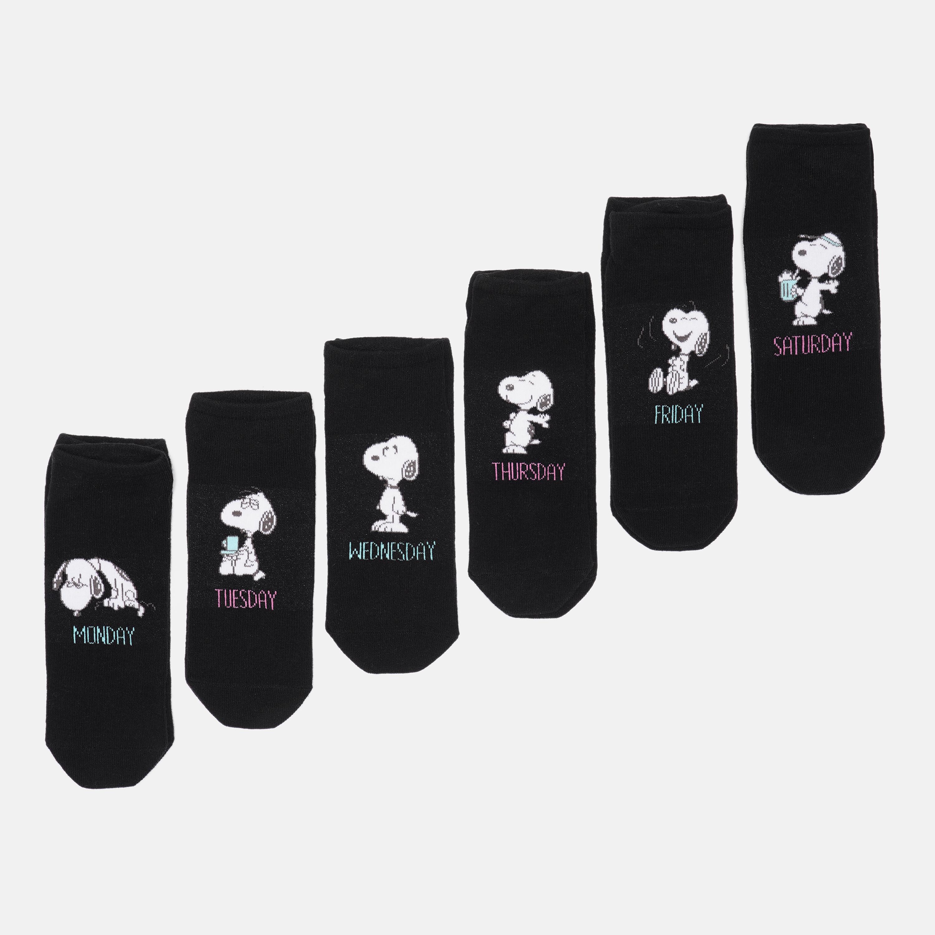 Шкарпетки C&A з принтом 6 пар р. 39-42 Чорний (280979840607)