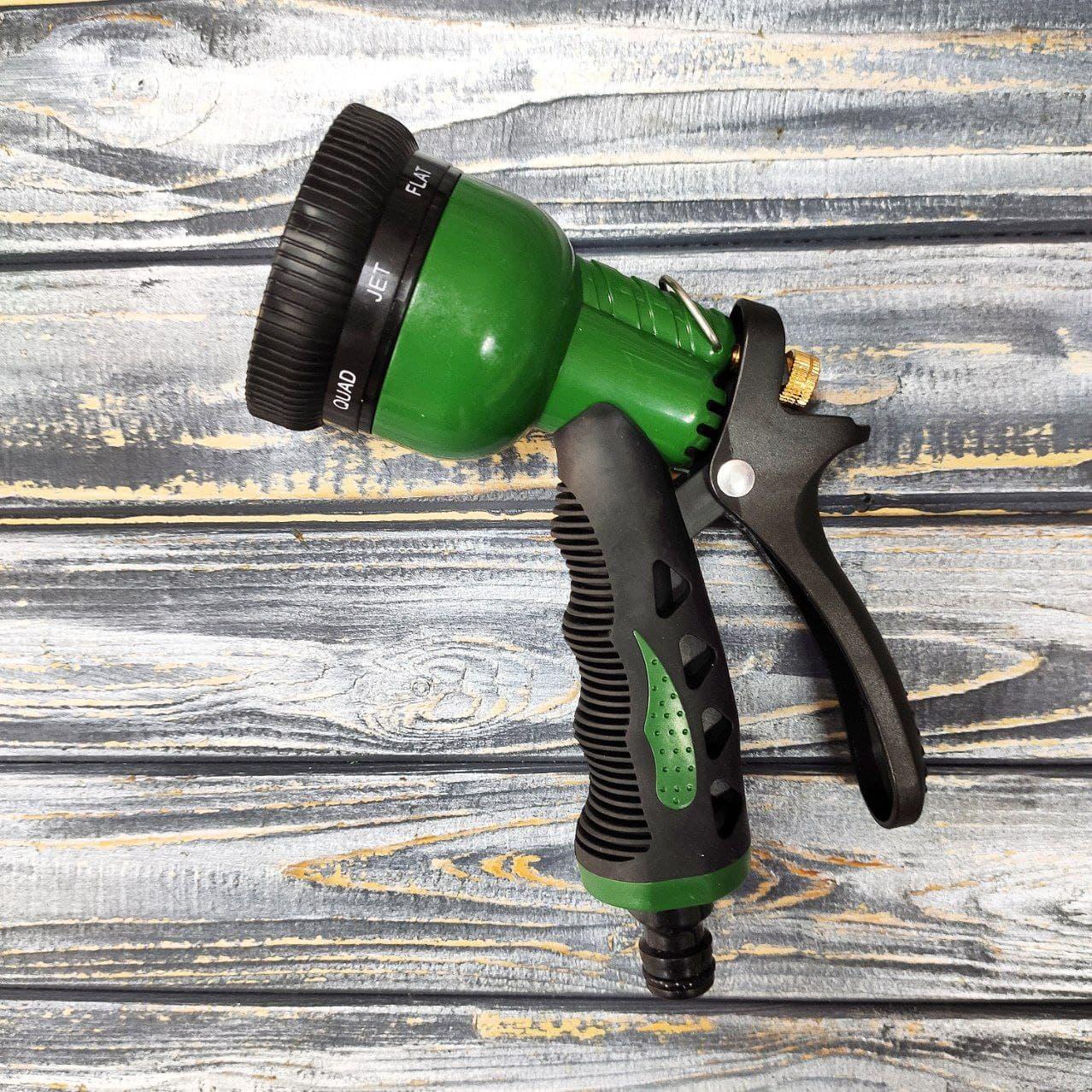 Пистолет распылитель Grad 8-ми режимный металлический ABS + TPR (5012415)