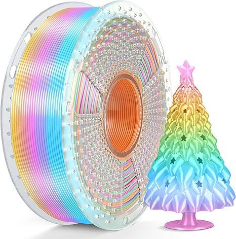 Пластик SUNLU Silk PLA Rainbow 04 PLA 1 кг 1,75 мм (33468511)
