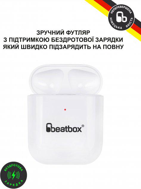 Наушники BeatBox AIR 2 Wireless charging White (bbpair2wcw) - фото 4 Наушники BeatBox AIR 2 Wireless charging White (bbpair2wcw) - фото 4