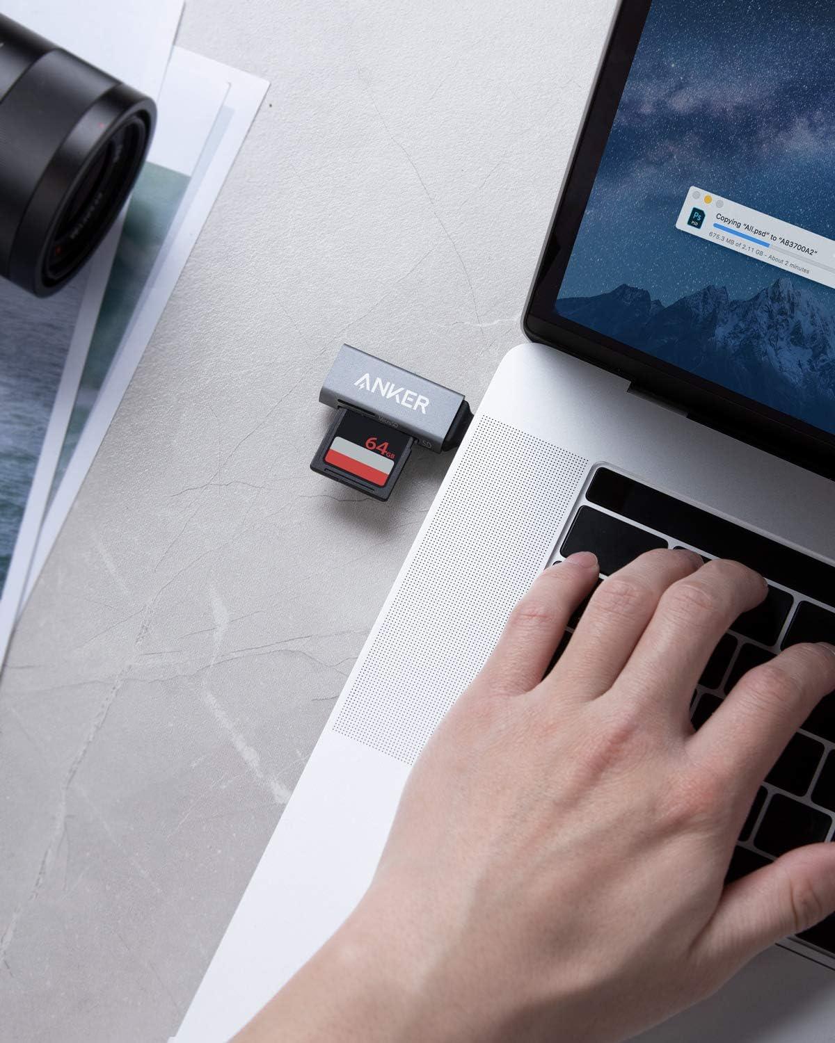Кардридер Anker SD Card Reader 2in1 USB-C Memory Card Reader - фото 7