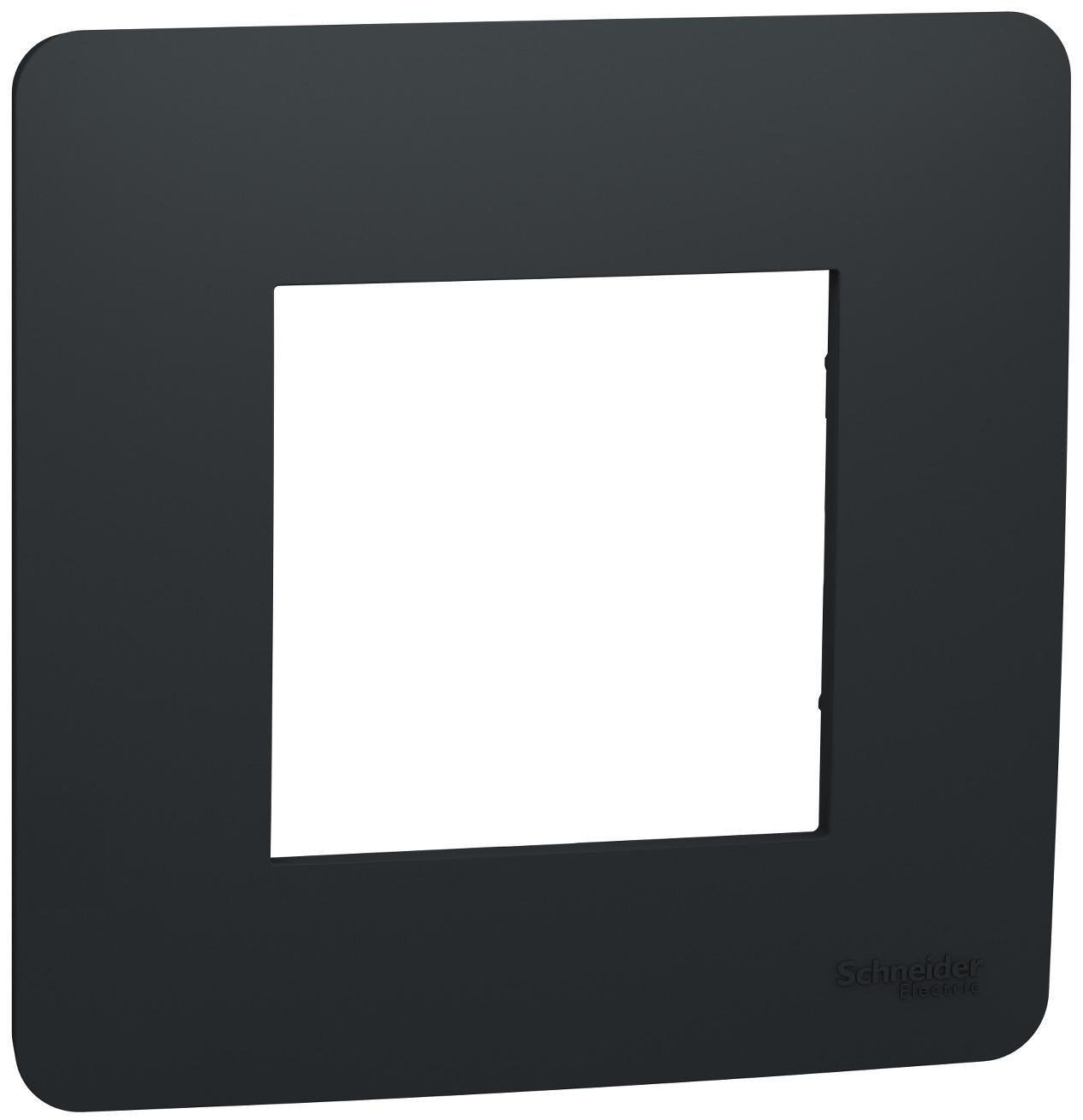Рамка одноместная Schneider Electric Unica Studio Антрацит (NU200254)