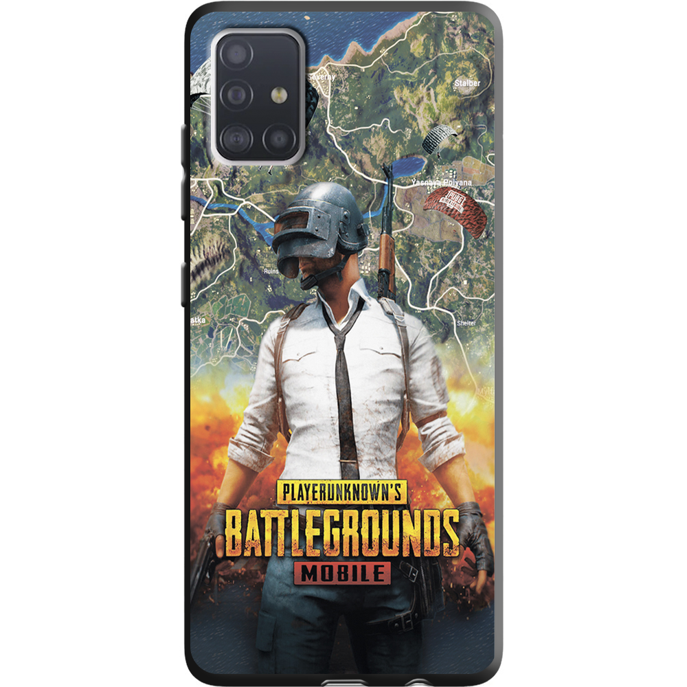 Чехол Boxface Samsung A515 Galaxy A51 PUBG Mobile Черный силикон (38808-up2309-38947)