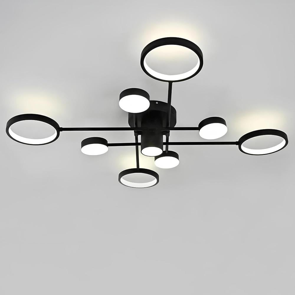 Люстра потолочная светодиодная Lighthouse SY-20246/5/4 BK D990хH150 154W PULT DU Черный