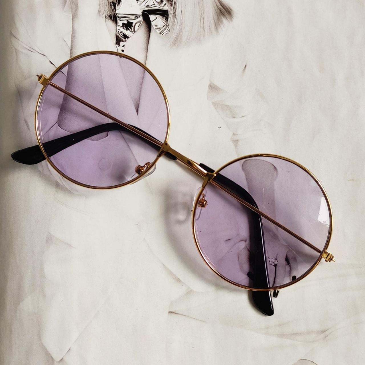 Солнцезащитные очки тишейды с цветной линзой Сиреневый