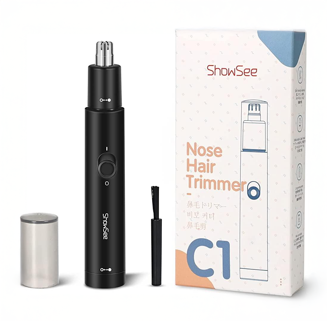 Триммер для носа ShowSee Nose Hair Trimmer C1-BK беспроводной со съемной плавающей головкой Black (001067) - фото 7 Триммер для носа ShowSee Nose Hair Trimmer C1-BK беспроводной со съемной плавающей головкой Black (001067) - фото 7