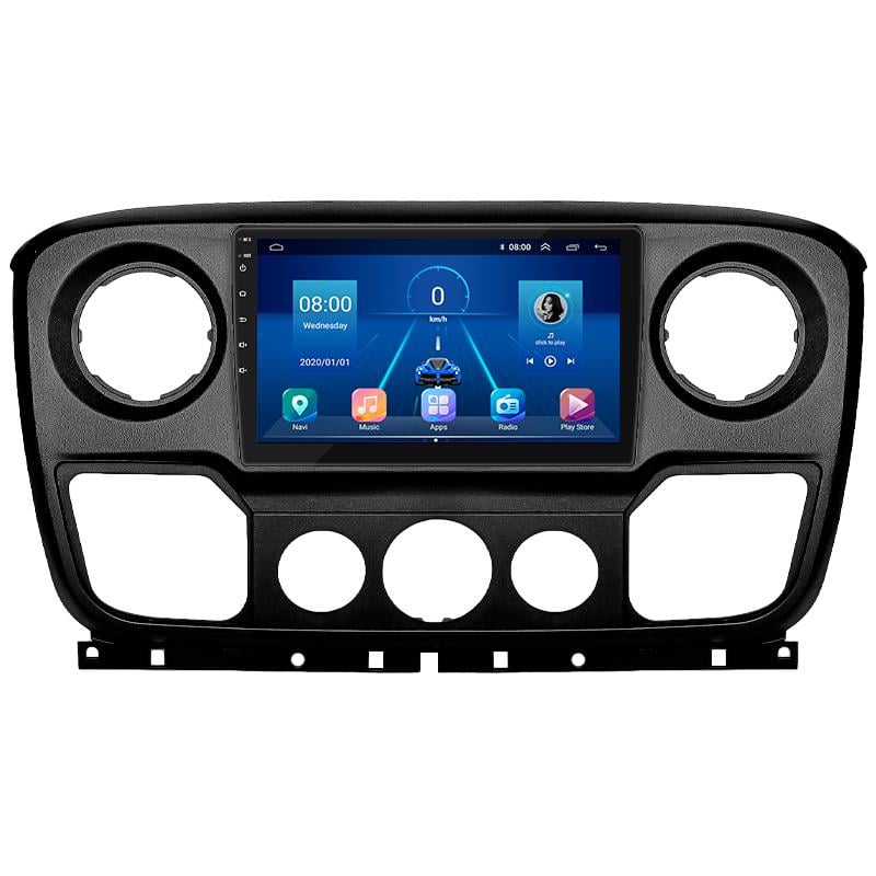 Штатная магнитола Lesko для Renault Master III 2010-2019 экран 10" 2/32Gb 4G Wi-Fi GPS Top