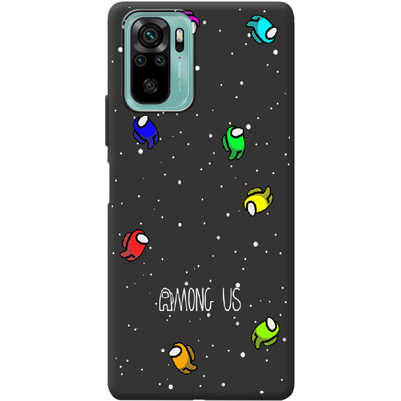 Чехол BoxFace Xiaomi Redmi Note 10 Among Us Invisible Черный силикон (42029-bk76-42362)