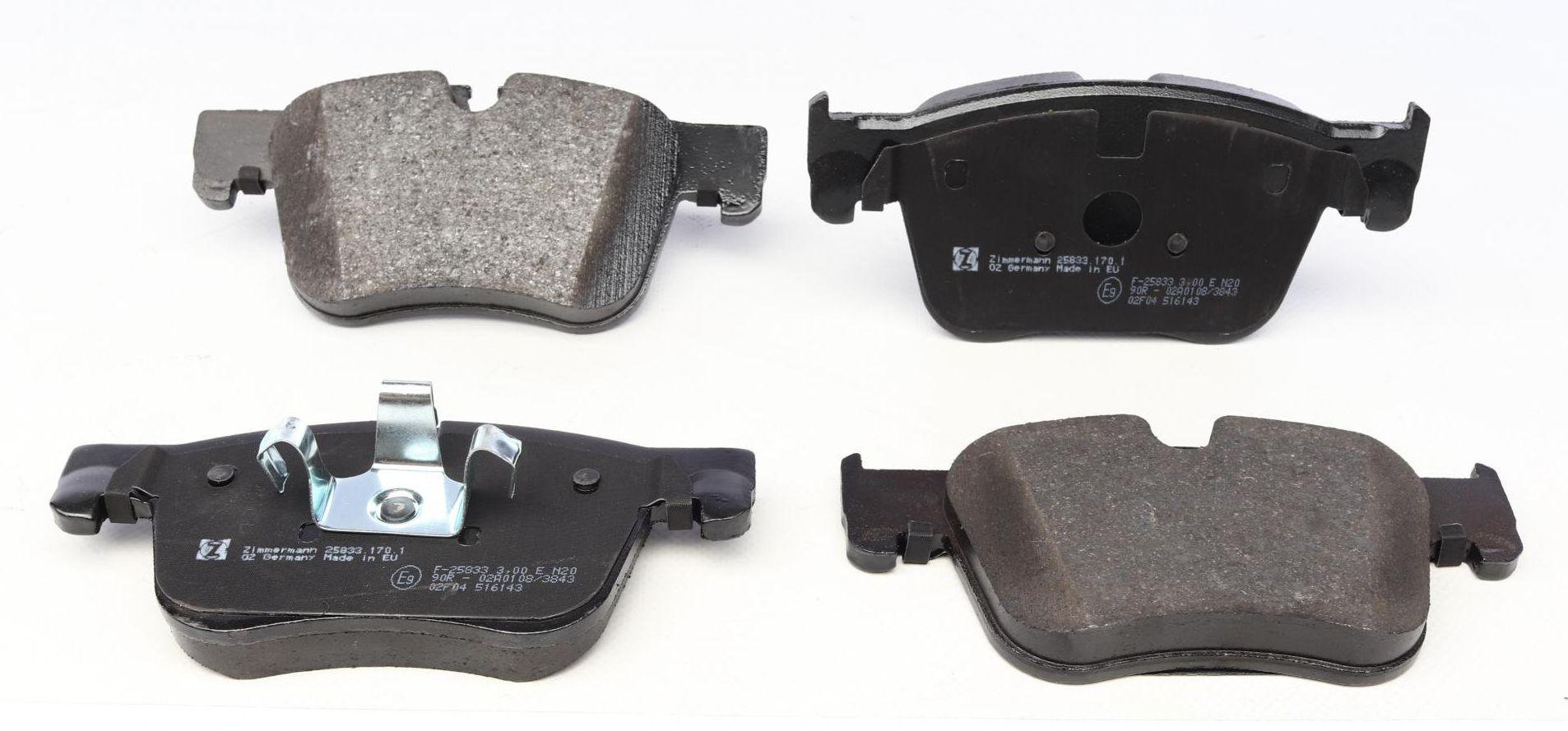 Тормозные колодки передние ZIMMERMANN для Citroen C4/Peugeot 308 13- Teves (25833.170.1)