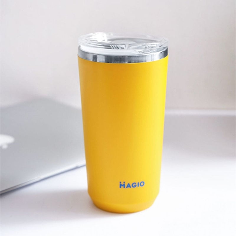 Термокружка Magio MG-1040Y 400 мл Yellow (23678448) - фото 2