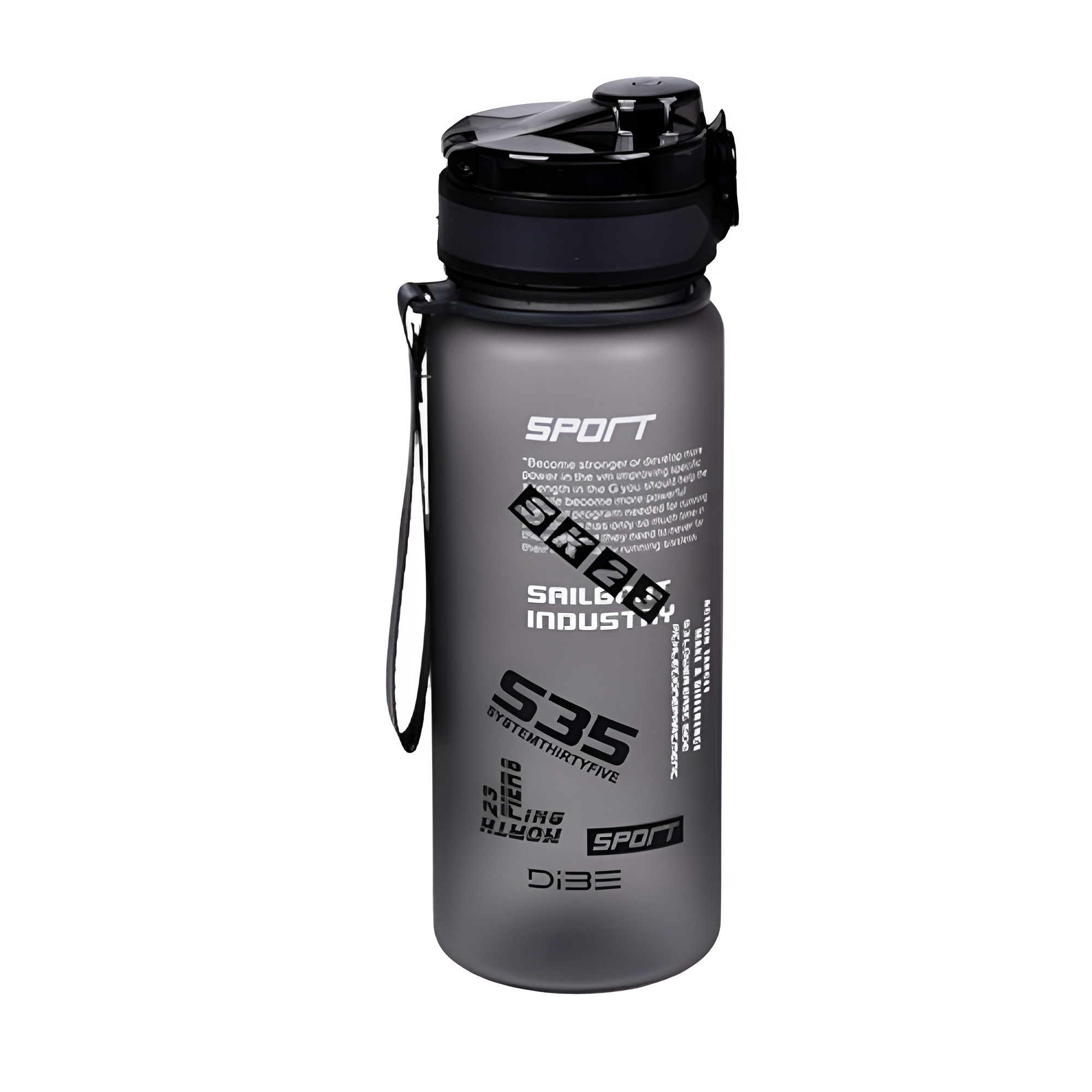 Бутылка-поилка с клапаном спортивная Sport S.35 пластиковая 800 мл Черный (R30225)