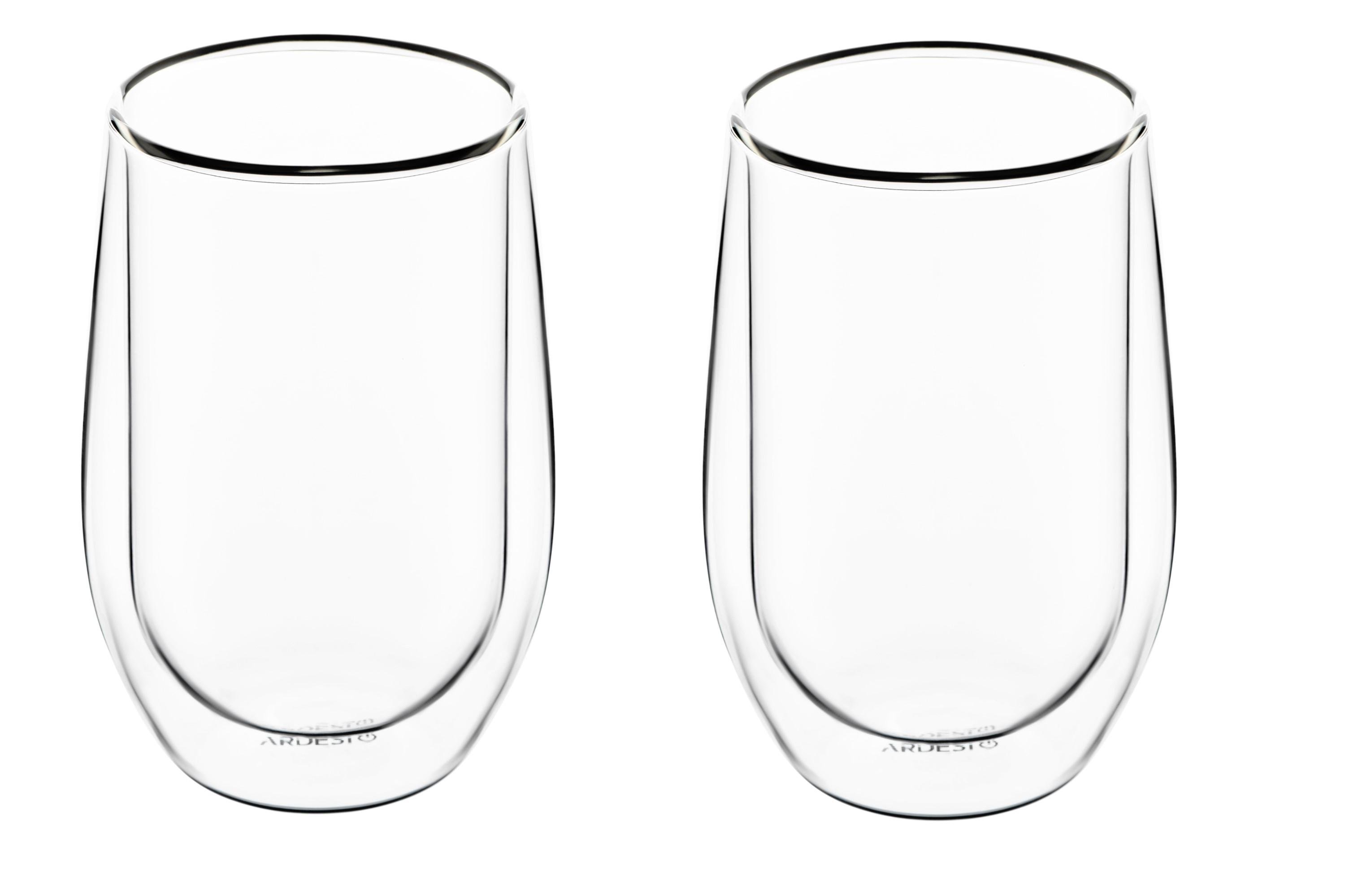 Набор чашек с двойными стенками Ardesto AR2637G 320 мл 2 шт. Прозрачный (dfe26530)