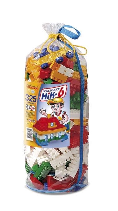 Конструктор дитячий НІК-6 70934 325 великих деталей (RLT6257)