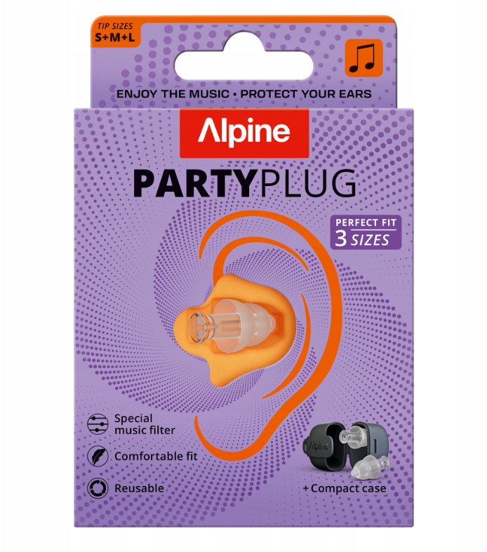 Беруші для концертів Alpine PartyPlug Transparent 19 дБ з фільтром 3 розміри (33973786)
