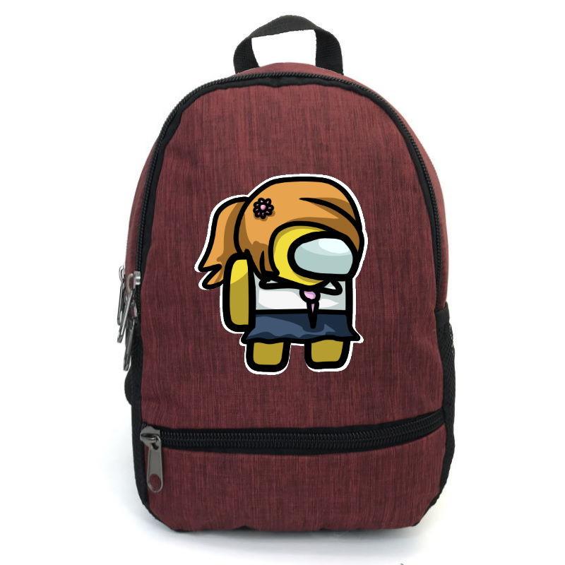 Школьный рюкзак подростковый Cappuccino Toys AMNG-0013 с принтом Among Us 12,5 л Красный (1367213645)
