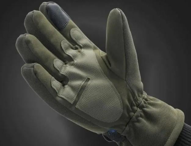 Перчатки мужские зимние армейские с ударными вставками L Олива (2033752678-L) - фото 6 Перчатки мужские зимние армейские с ударными вставками L Олива (2033752678-L) - фото 6