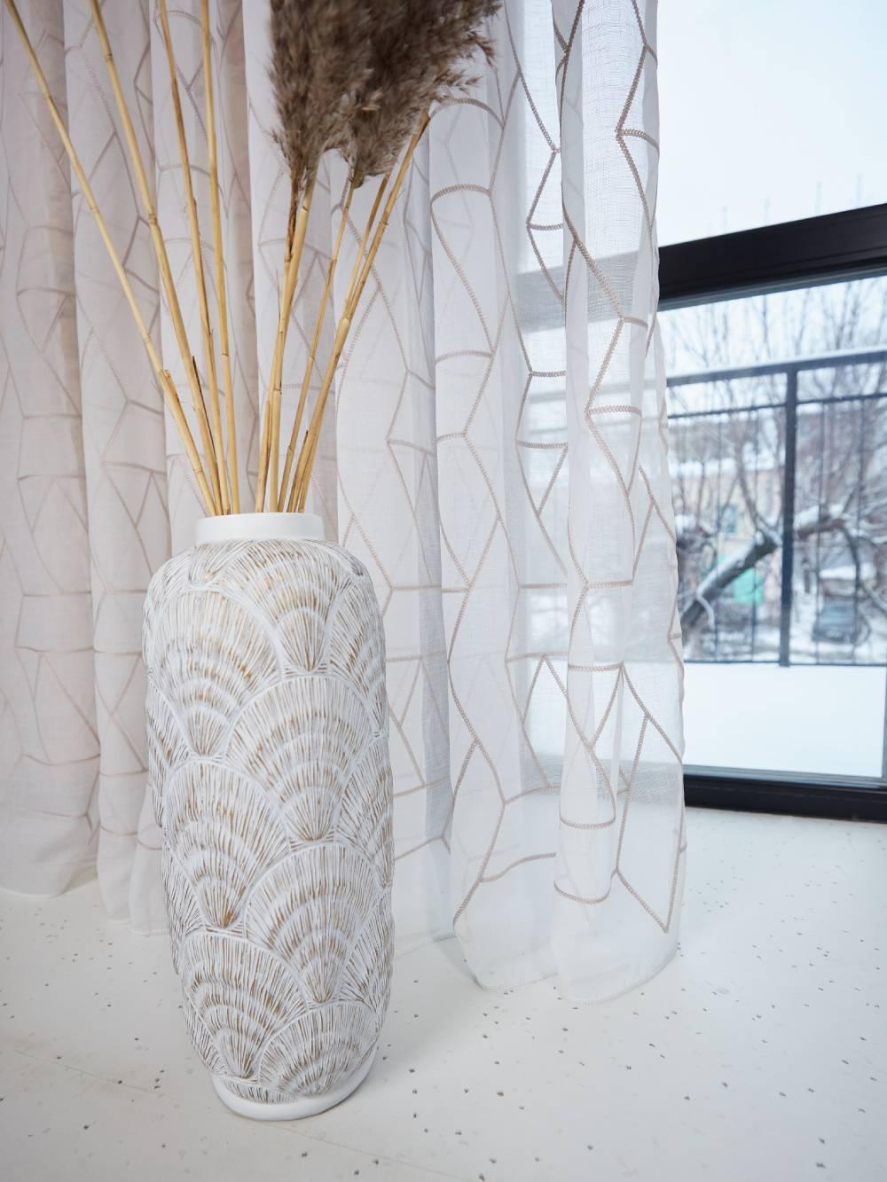 Гардини органзу 2,5 м 2 шт. Бежевий (000105822) - фото 2