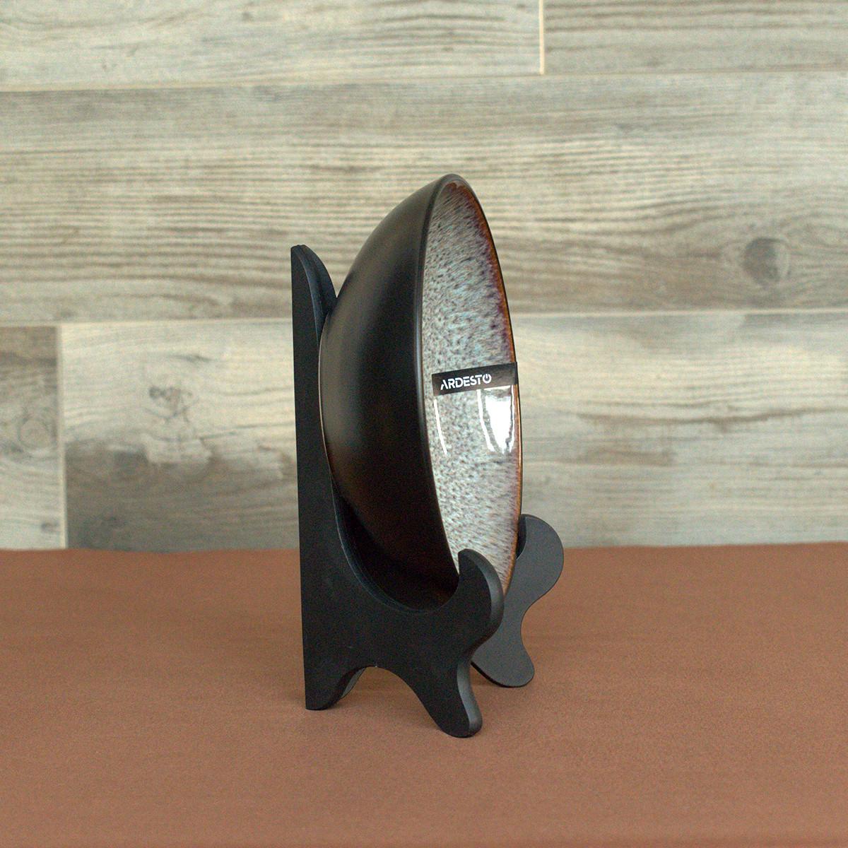 Набор тарелок Ardesto Bolzano 30 пр. Черно-коричневый - фото 7 Набор тарелок Ardesto Bolzano 30 пр. Черно-коричневый - фото 7